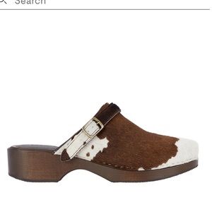 REDONE Cow Print Clog